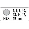 YATO HEX / HEX KEYS POVEIKIO RAKTAI 8 vnt. 1066