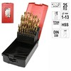 Yato metalo grąžtų rinkinys HSS-TiN 1-13mm YT-44676