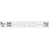 YATO METAL FILES RINKINYS 5 vnt. 6239