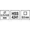 Grąžtas YATO REGULIUOJAMAS REGULIAVIMAS HSS 13.75-15.25