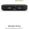 Mophie universalus belaidžio įkrovimo centras USB A 12 W, USB A 18 W, USB C 20 W (juoda)