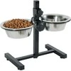 Zolux 2 dubenėlių rinkinys 16 cm 0,7 l + reguliuojamas stovas