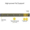 Šakotuvas ZYXEL GS1920-48HPV2, 50 prievadų išmanusis valdomas POE komutatorius, 48 gigabitų vario POE ir 4 gigabitų dviejų asmenų, hibridinis režimas, autonominis arba „Nebulaflex“ debesis, 375 vatų POE (5 metų garantija)