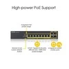 Šakotuvas ZYXEL GS1920-8HPV2, 10 prievadų išmanusis valdomas komutatorius, 8 gigabitų varinis ir 2 gigabitų dviejų asmenų, hibridinis režimas, autonominis arba „Nebulaflex“ debesis, 130 vatų POE, be ventiliatoriaus (5 metų garantija)