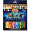 Pieštukų kreidelės "Magic Trio" Koh-i-Noor 3408/13 12+1 spalvų