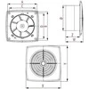 AWENTA Ratio keltuvo ventiliatorius 100 14W IPX4 baltas judesio jutiklis (WR100R)