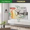 Laikiklis BARKAN BM464L 13"-90" lygiam/lenktam TV, 4 lankstu, sieninis, prailgintas