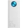 Powerbank Baseus Amblight 30000mAh 4xUSB USB-C 65W - baltas