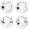 4 espreso puodelių rinkinys BIALETTI CAROUSEL Porcelianas 4x 50 ml Baltas