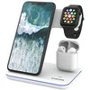 Universalus Belaidis įkroviklis Canyon 3in1 Wireless Charger WS-302, tinka vienu metu įkrauti Apple Watch, iPhone ir Airpods