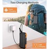 Išorinė baterija su saulės įkrovimu CHOETECH, 10000mAh, 2xUSB