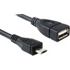 Delock Atrakinimo kabelis USB micro-B kištukas > USB 2.0-A moteriškas OTG 50 cm