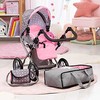 Bayer Design Bayer - Dolls Pram - City Star - Pilkas &amp; Rožinė (13666AA)
