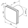 Vents Ašinis ventiliatorius fi 100 14W 33d B laikmatis baltas (100LDT)
