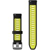 Garmin Forerunner 265S laikrodžio apyrankė, juoda/geltona, 18 mm