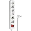 Hama 00108833 - 6 kintamosios srovės lizdas (-ai) - 230 V - 16 A - 3500 W - Baltas - Plastikas