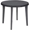 Keter Curver Kreivės stalas Lisa Graphite 90 cm