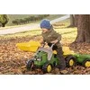 Rolly Toys John Deere minamas traktorius su kaušu ir priekaba
