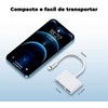 Lightning - USB OTG adapteris Joyroom S-H142 SD kortelių skaitytuvas Micro SD - baltas