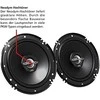 JVC CS-J620X automobilio garso kolonėlė 2 krypčių 300 W Turas
