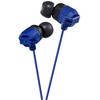 Į ausis įkišamos laidinės Ausinės JVC HA-FX102AE XTREME XPLOSIVES su "ultimate bass sound" technologija, mėlynos