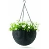 Keter  Pakabinamas gėlių vazonas Rattan Style Hanging 35x35x22cm rudas, 230502