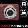 Skaitmeninis fotoaparatas Kodak PIXPRO FZ55 Friendly Zoom, raudonas