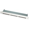 LOGILINK NP0040A LOGILINK – 19" pachpanelis, 6 kategorijos, 24 prievadų, ekranuotas STP, pilkas