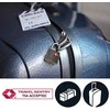 Master Lock Pagrindinis užraktas, kombinuotas bagažo užraktas, spalvų asorti TSA 4688EURD
