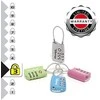 Master Lock Pagrindinis užraktas, kombinuotas bagažo užraktas, spalvų asorti TSA 4688EURD