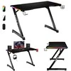 Žaidimų stalas Huzaro Hero 2.5 RGB, Juodos spalvos