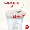 NUK mokymosi puodelis su veiksmo puodeliu, 230 ml, antis