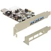 Delock PCI Express kortelė > 3 x išorinis + 1 x vidinis USB 3.0 tipo A lizdas