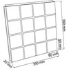 PROSPERPLAST VEJOS KORIO PLOKŠTĖ EASY SQUARE – JUODA 9 vnt. 1,5m2
