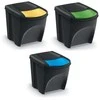 Prosperplast „Sortibox SET3“ atliekų rūšiavimo dėžės