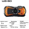 Ricoh WG-80 oranžinė