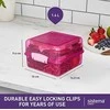 Sistema SISTIMA Pietūs Cube Spalvotas konteineris 1.4L (31735)
