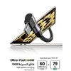 Kampinis kabelis USB-C į USB-C UGREEN US334 5A, PD 100W, 2m (juodas)