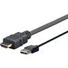 USB kabelis VivoLink USB-A - HDMI 2 m juoda (PROHDMUSB2)