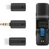 BOYA BOYALINK V2.0 belaidžiai mikrofonai 2.4GHZ USB-C - Juodas