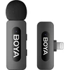 Mikrofonas BOYA BY-V1 V2.0 belaidis 2.4GHz - juoda