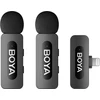BOYA belaidis mikrofonas BY-V2 V2.0 2.4GHz su 2 siųstuvais ir 1 imtuvu (Lightning) Juodas EU