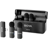 BOYA belaidis mikrofonas BY-V4 2.4GHz su 4 siųstuvais ir 1 imtuvu (Lightning) Juodas EU