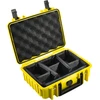 B&amp;W Outdoor Cases Type 1000 Żółta su segregatorem