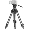 SmallRig 4420 lengvas vaizdo trikojo komplektas AD-50 Pro