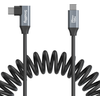 SmallRig 4792 USB-C Straight to USB-C Angled Coiled Data Cable