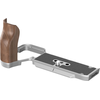 SmallRig 4796 L-Shape Mount Plate with Wooden Handle for Sony Alpha 7C II / Alpha 7CR