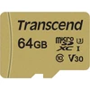 Atminties kortelė TRANSCEND 64GB UHS-I U1 Micro SD su adapteriu SD
