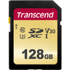 Atminties kortelė Transcend SDXC SDC500S 128GB CL10 UHS-I U3 Up to 95MB/S