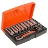 Bahco Ilgų ir trumpų galvučių komplektas 4-13mm + bits PH,PZ,HEX,TORX 37 vnt 1/4"